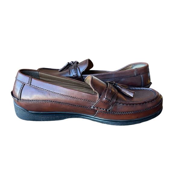 Dockers Men's Sinclair Leather Loafer Brown Size 11 - Picture 4 of 10
